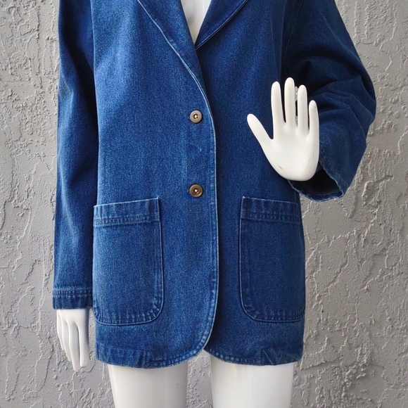 THE BLUE, LADIES PREMIUM DENIM BLAZER/JACKET - Picture 6 of 17